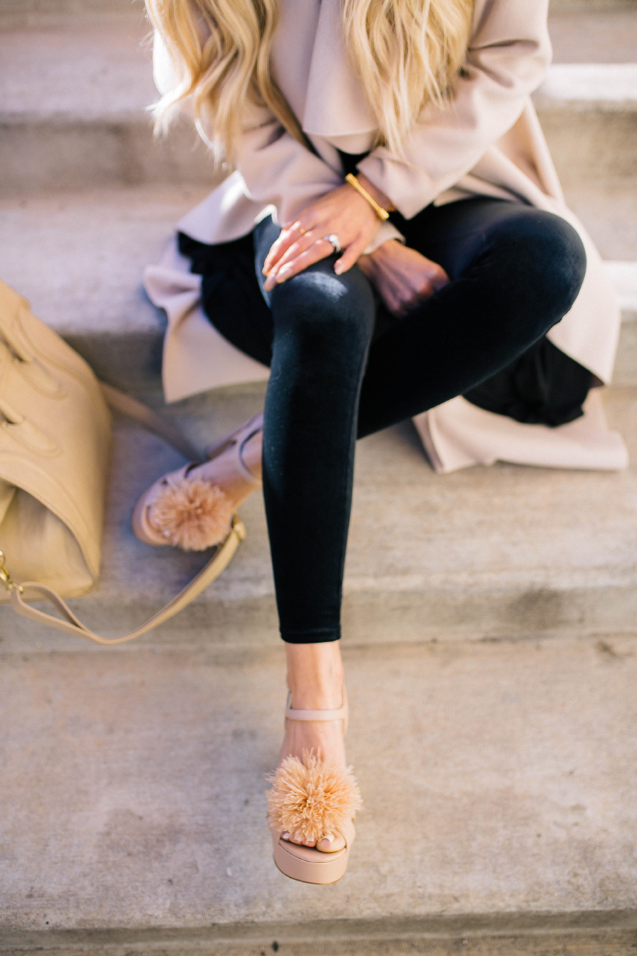 How To Style Velvet Leggings from American Apparel 